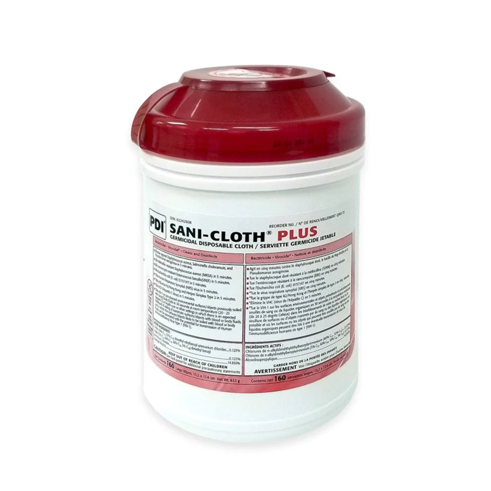 Sani-Cloth Plus Wipes (160 Wipes per Cannister)