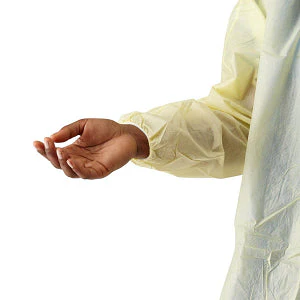Medline Disposable Full Back Spunbond Cover Gown - Image 2